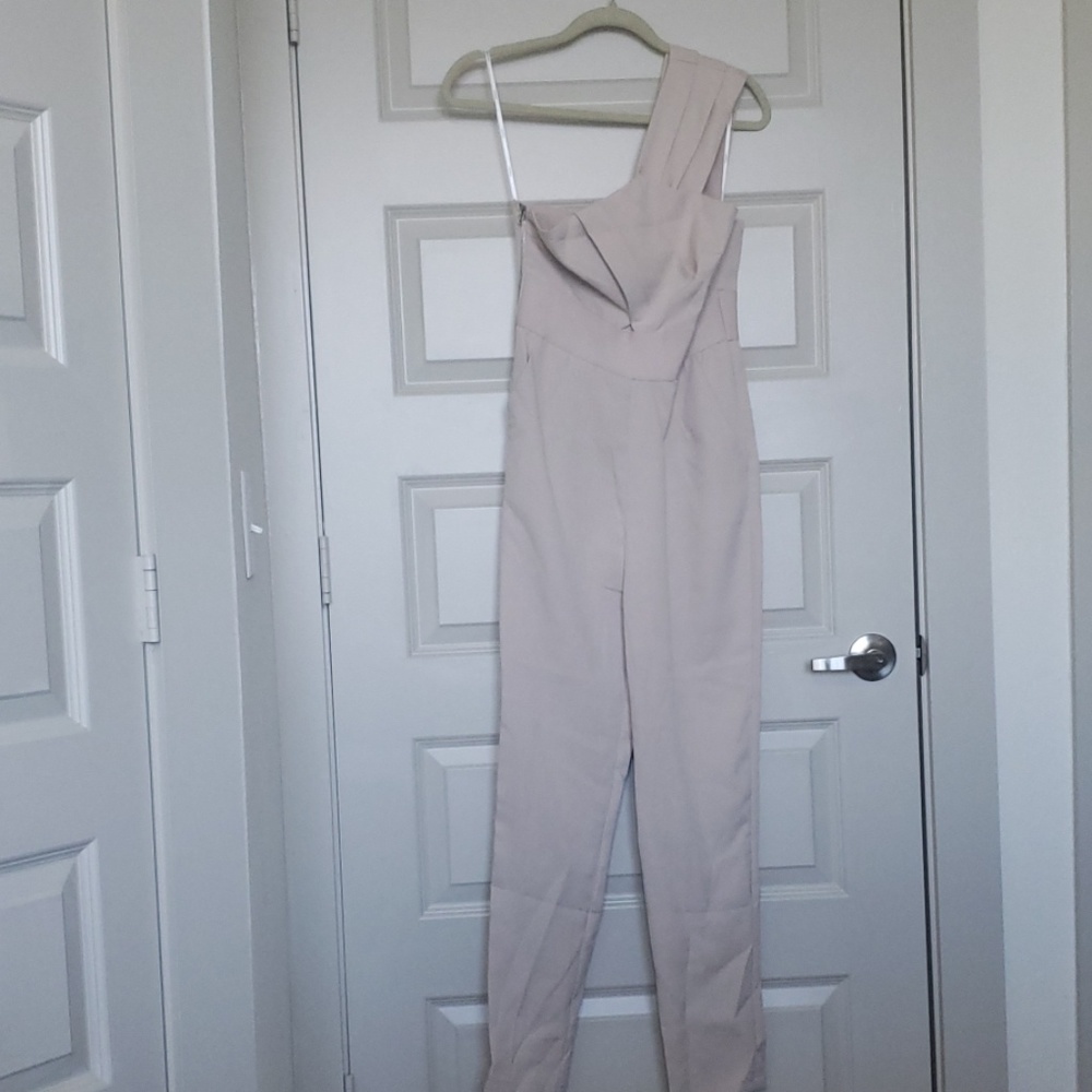 Gracia beige one shouldered jumpsuit - never worn